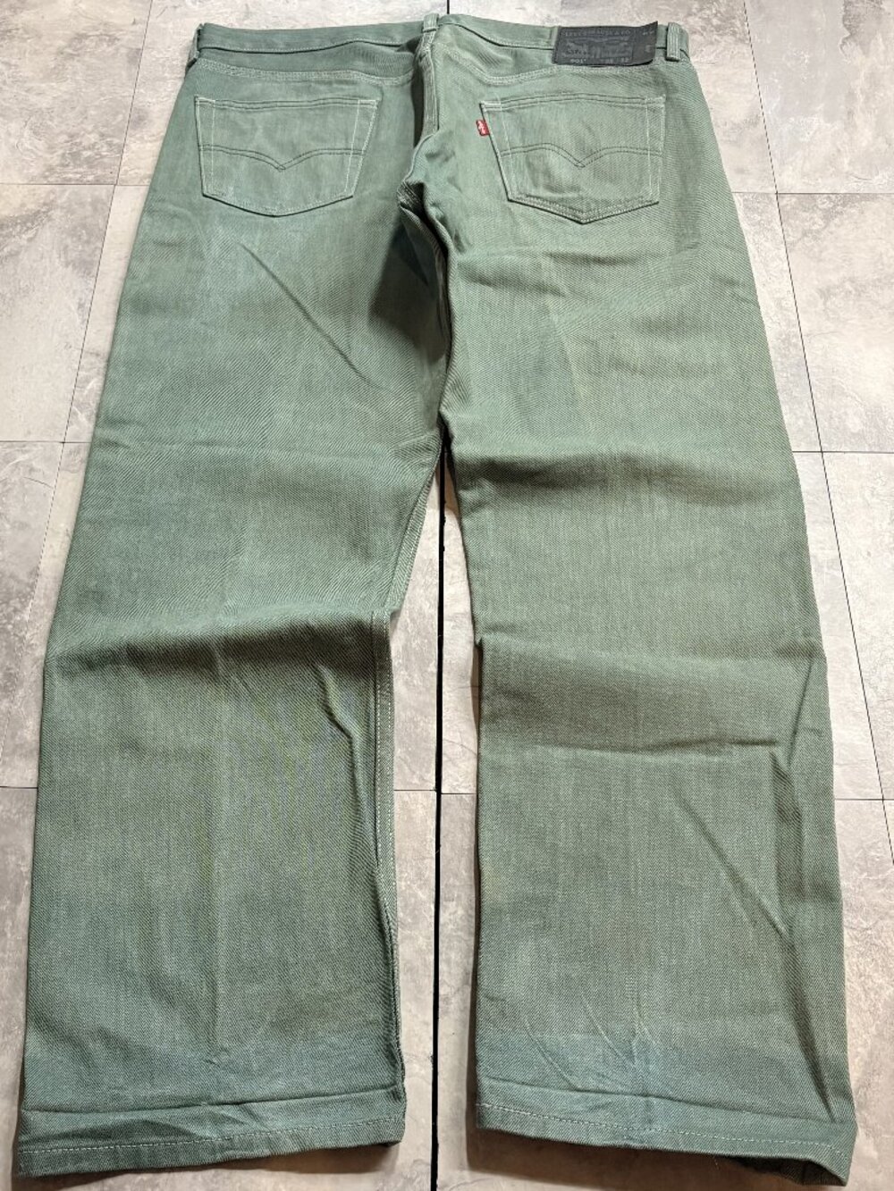 Levi's 501 Jeans Men's 38x32 Seafoam Green Button Fly Y2K